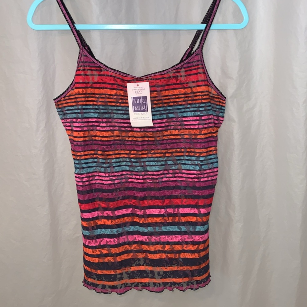 NWT Large Hanky Panky Camisole Multi-Color Striped